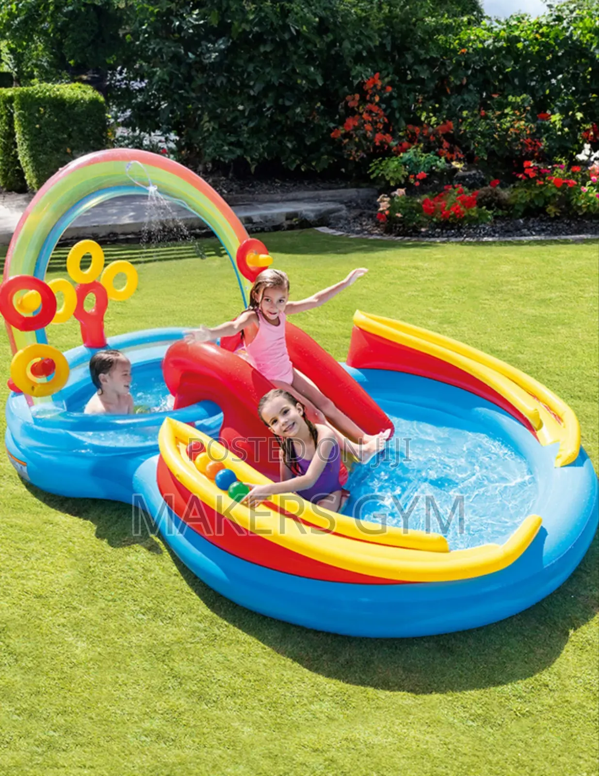 Swimming Pool(Rainbow Ring Inflatable Swimming Pool For