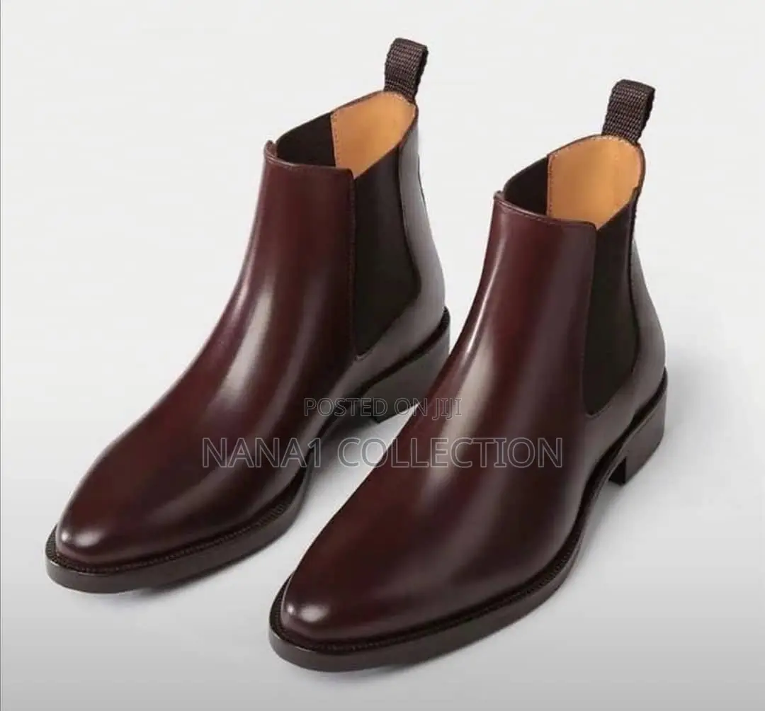 Men’s Classic Leather Chelsea Boots “Black/Brown”