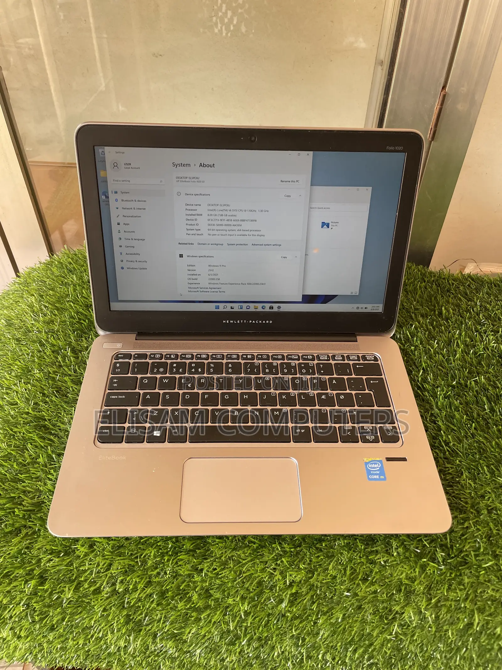 Laptop HP EliteBook Folio 1020 G1 8GB Intel Core M SSD 256GB