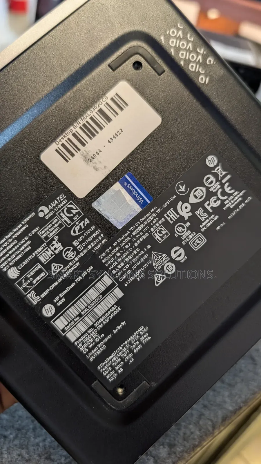 Desktop Computer HP EliteDesk 705 16GB AMD Ryzen 5 SSD 256GB