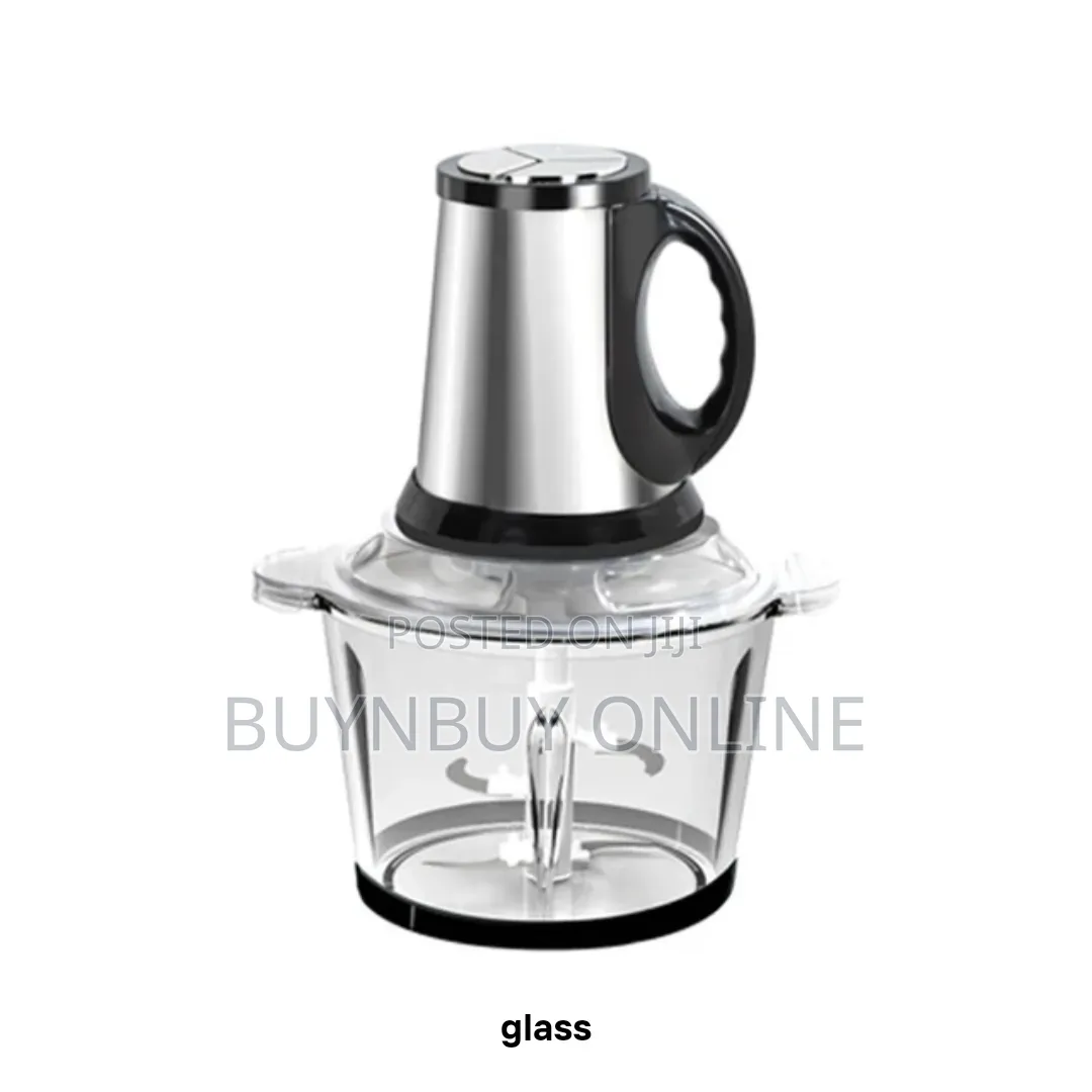 3L Stainless Steel/Glass Food Processor