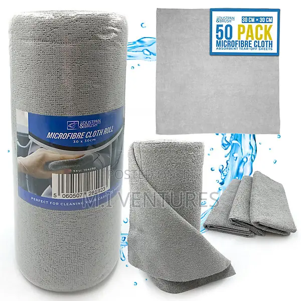 50 Rolls Reusable Microfiber Towels