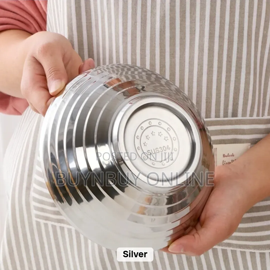 Stainless Steel Dinner Bowls in 7" 8"