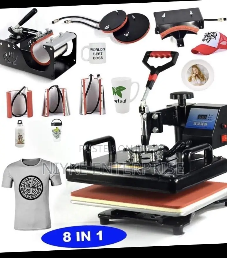 8-in-1 Multifunction Heat Press Machine