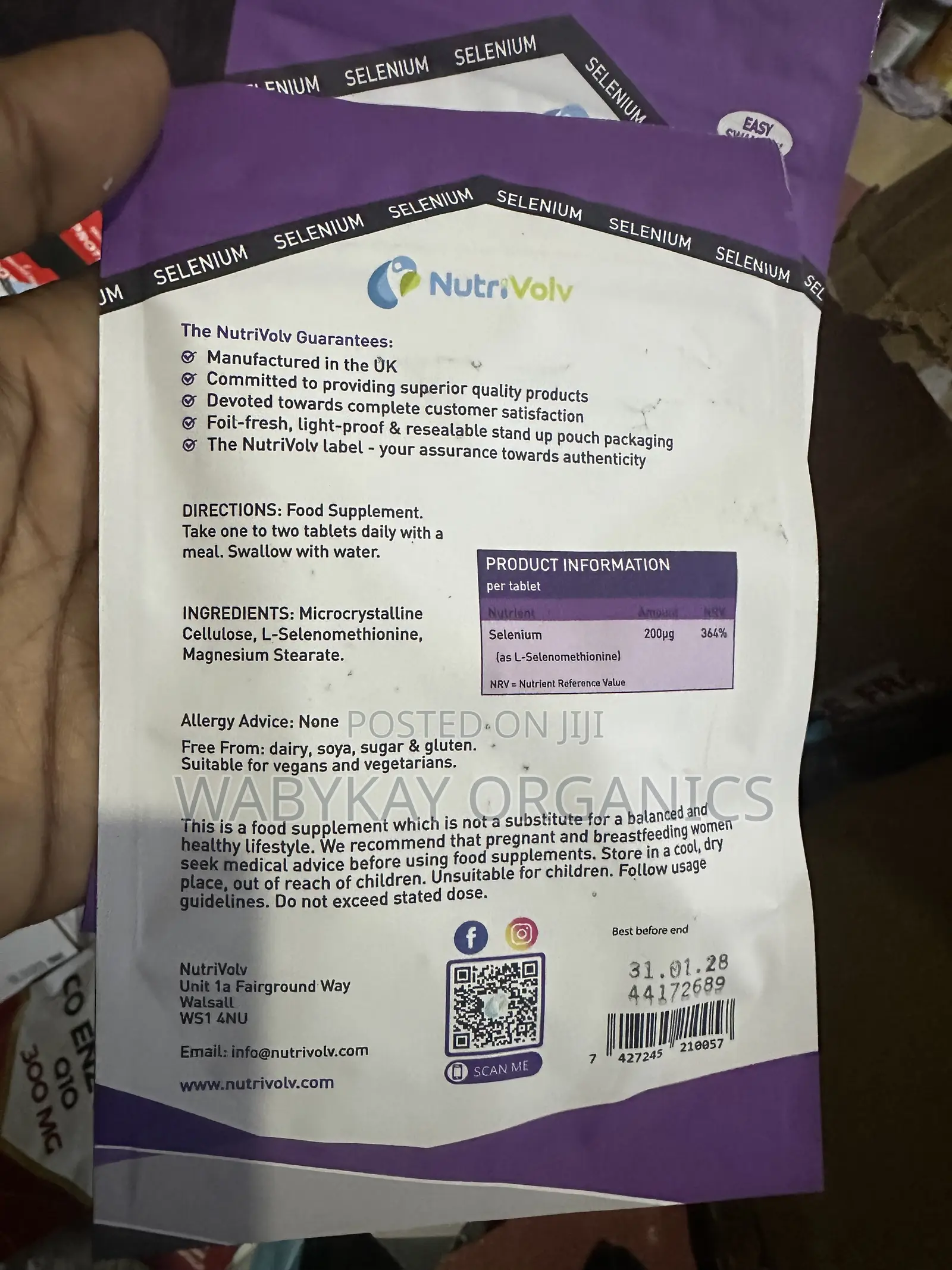 Selenium 200mg, 120 Capsules