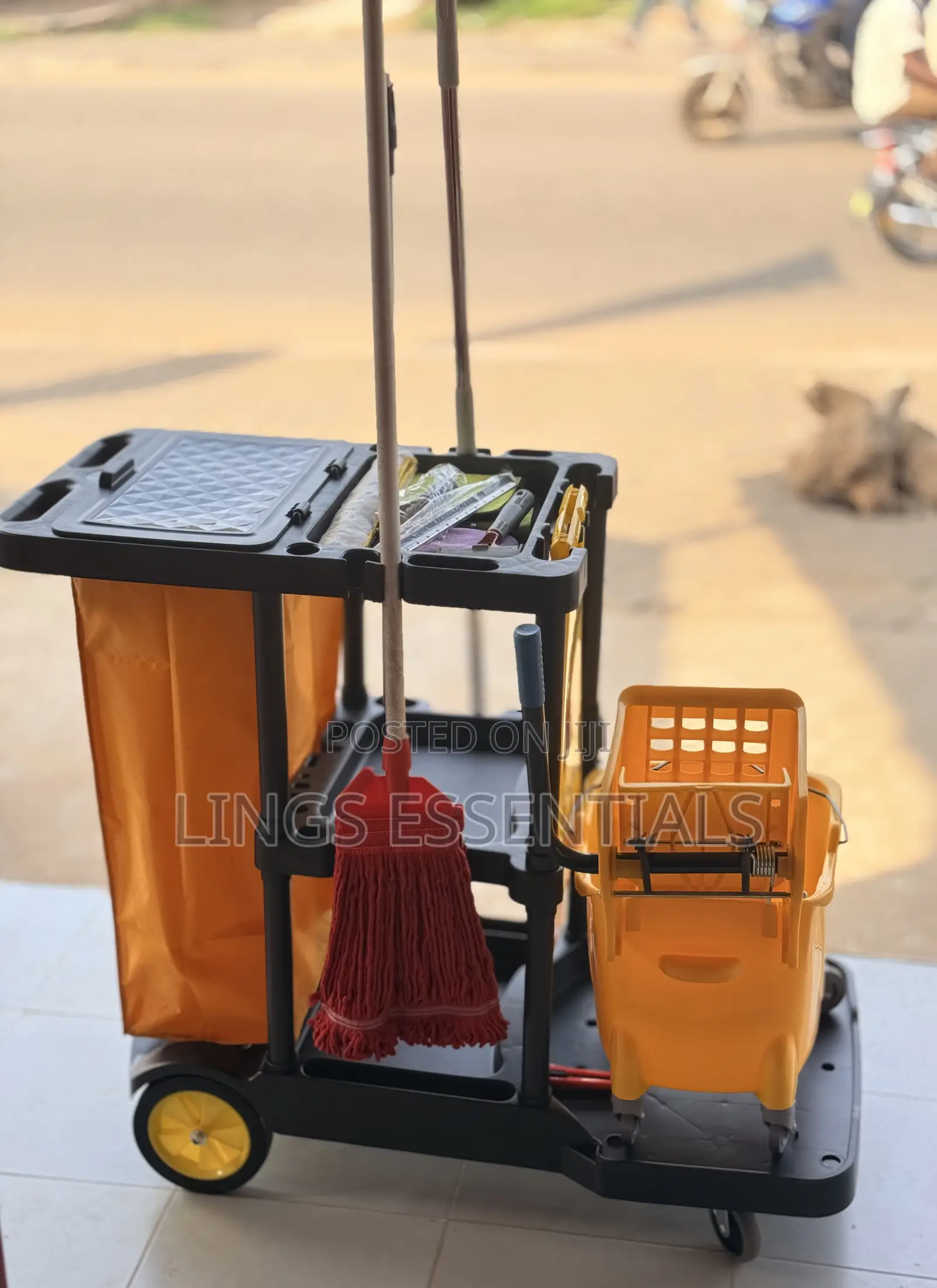 Industrial Mop Bucket Trolley Set
