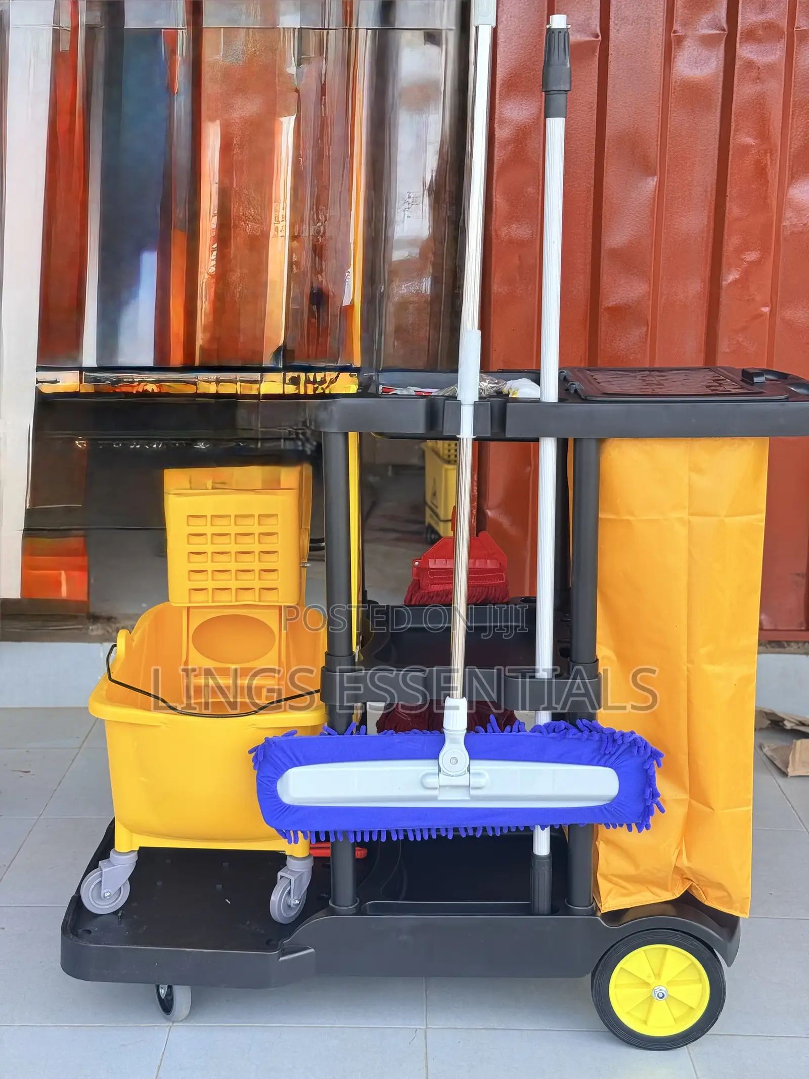 Industrial Mop Bucket Trolley Set