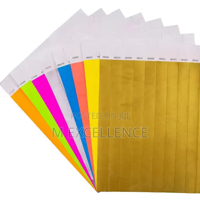 Event Ticket Wristbands - All Types Colours
