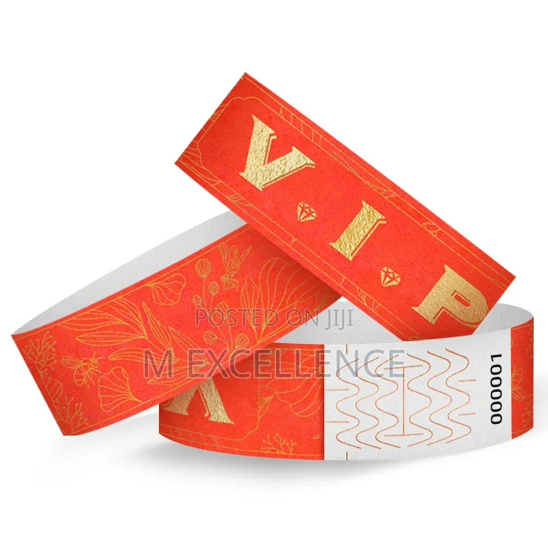 Event Ticket Wristbands - All Types Colours