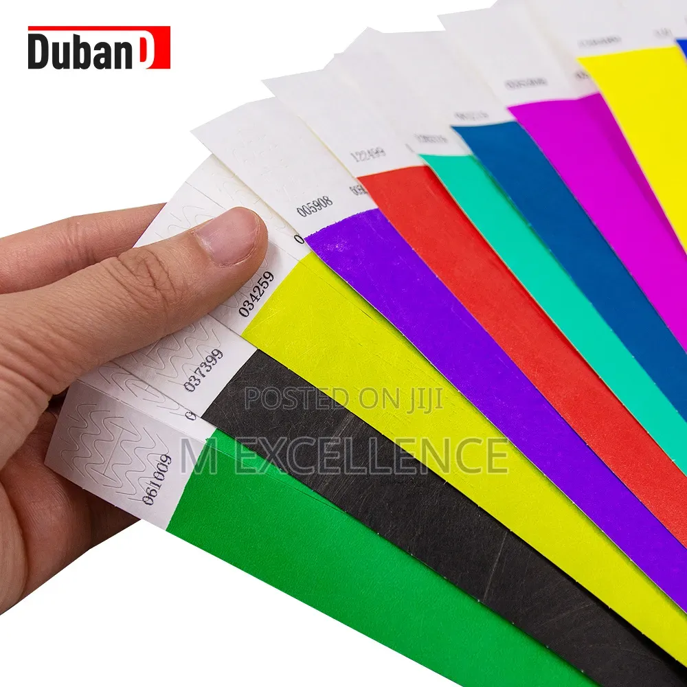 Event Ticket Wristbands - All Types Colours