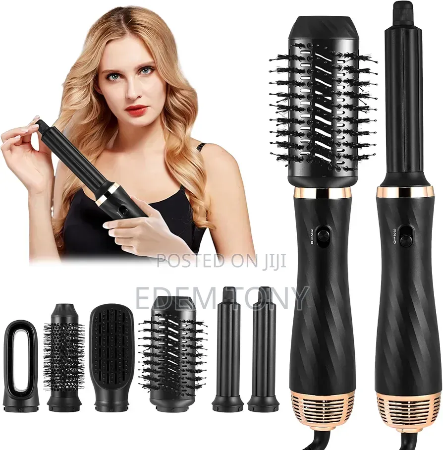 WT-623 Branded 6-in-1 Hot Air Brush Styling Set
