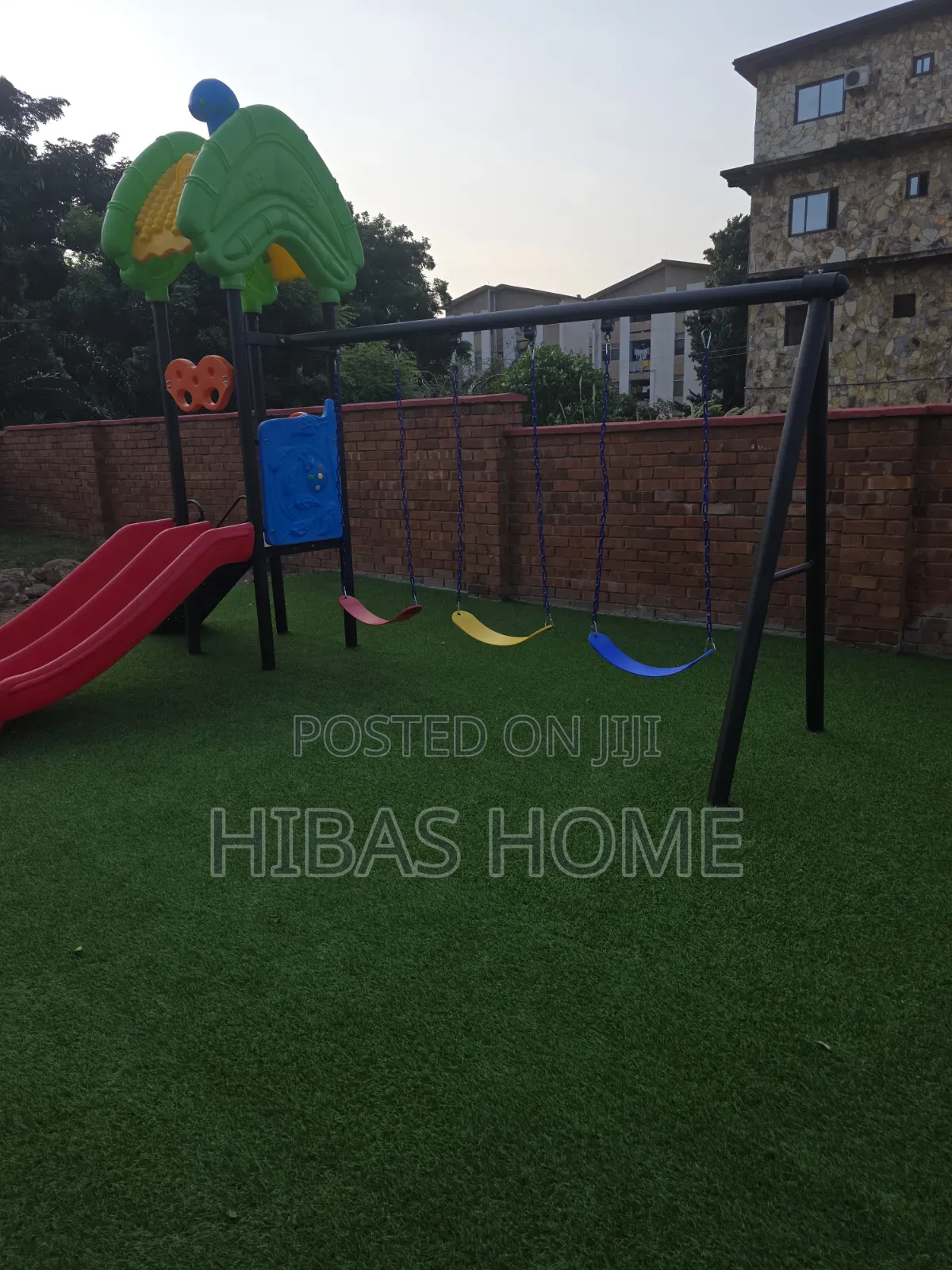 Commercial Swing Set With Slide for School Playgrounds