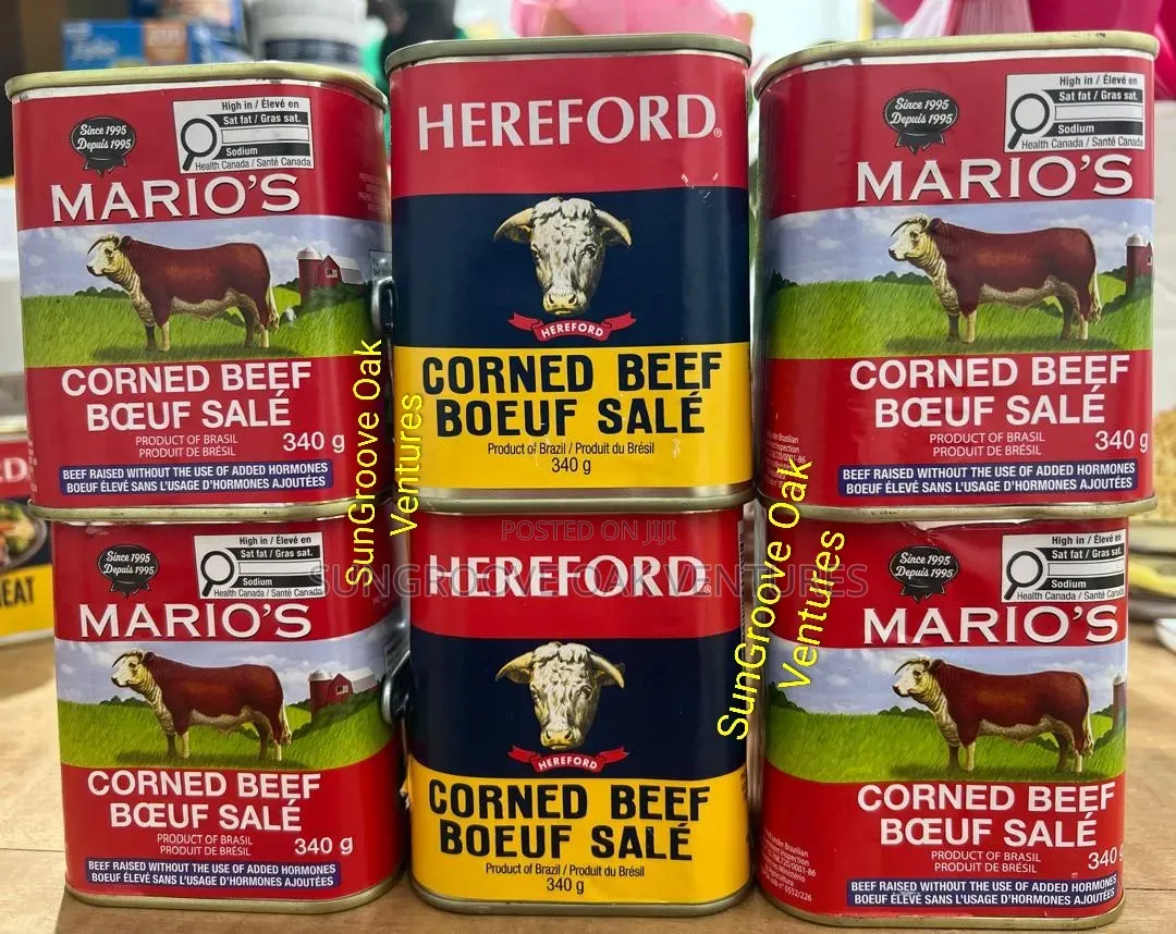 Corned Beef From Canada Hereford and Mario's 340g