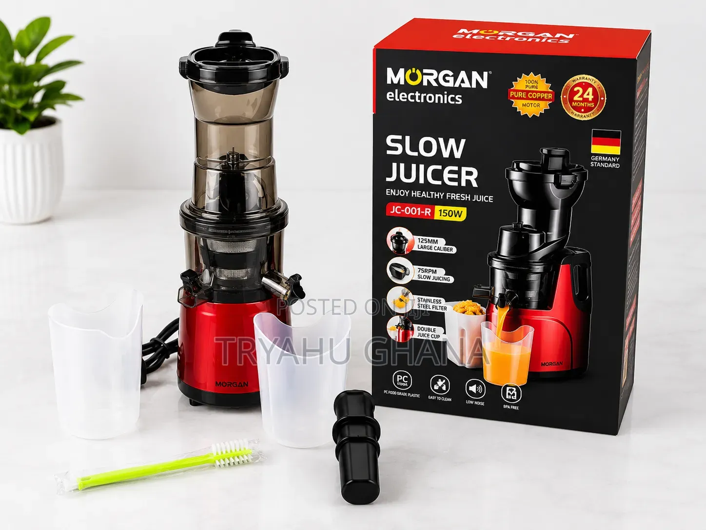 Shop the Morgan Slow Juicer Online in Ghana at Tryahu Online Shop