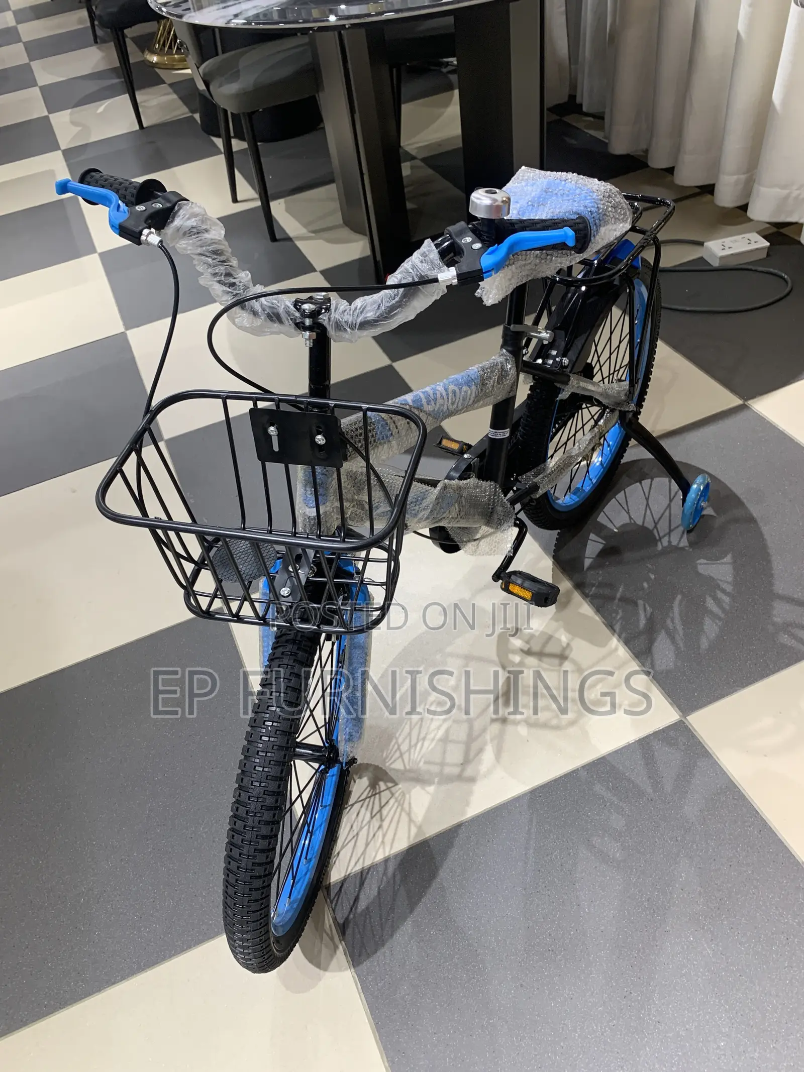Kids' Bicycle With Basket Training Wheels