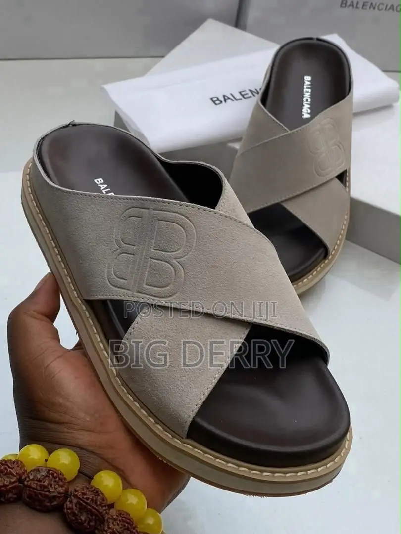 Suede Cross Slides Mixed Brands