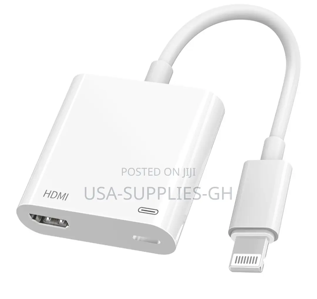 Apple Mfi Certified Lightning to Hdmi Adapter for iPhone From Usa