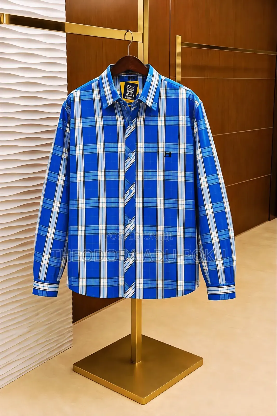 Men Check Long Sleeves Shirt