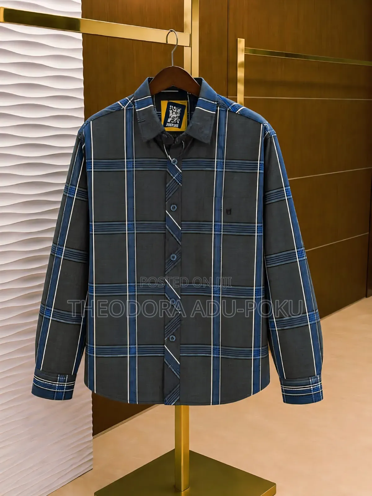 Men Check Long Sleeves Shirt