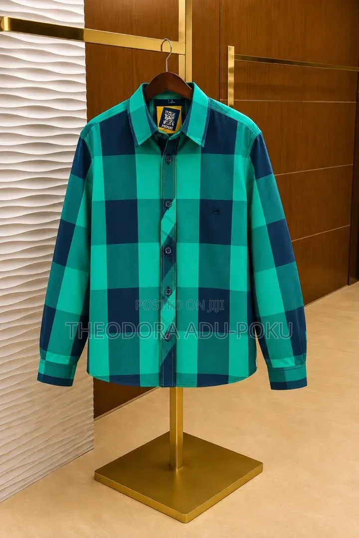 Men Check Long Sleeves Shirt