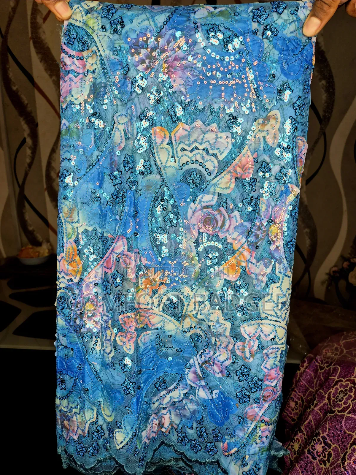 Classy Lace With Sequins Available in 5 Yards