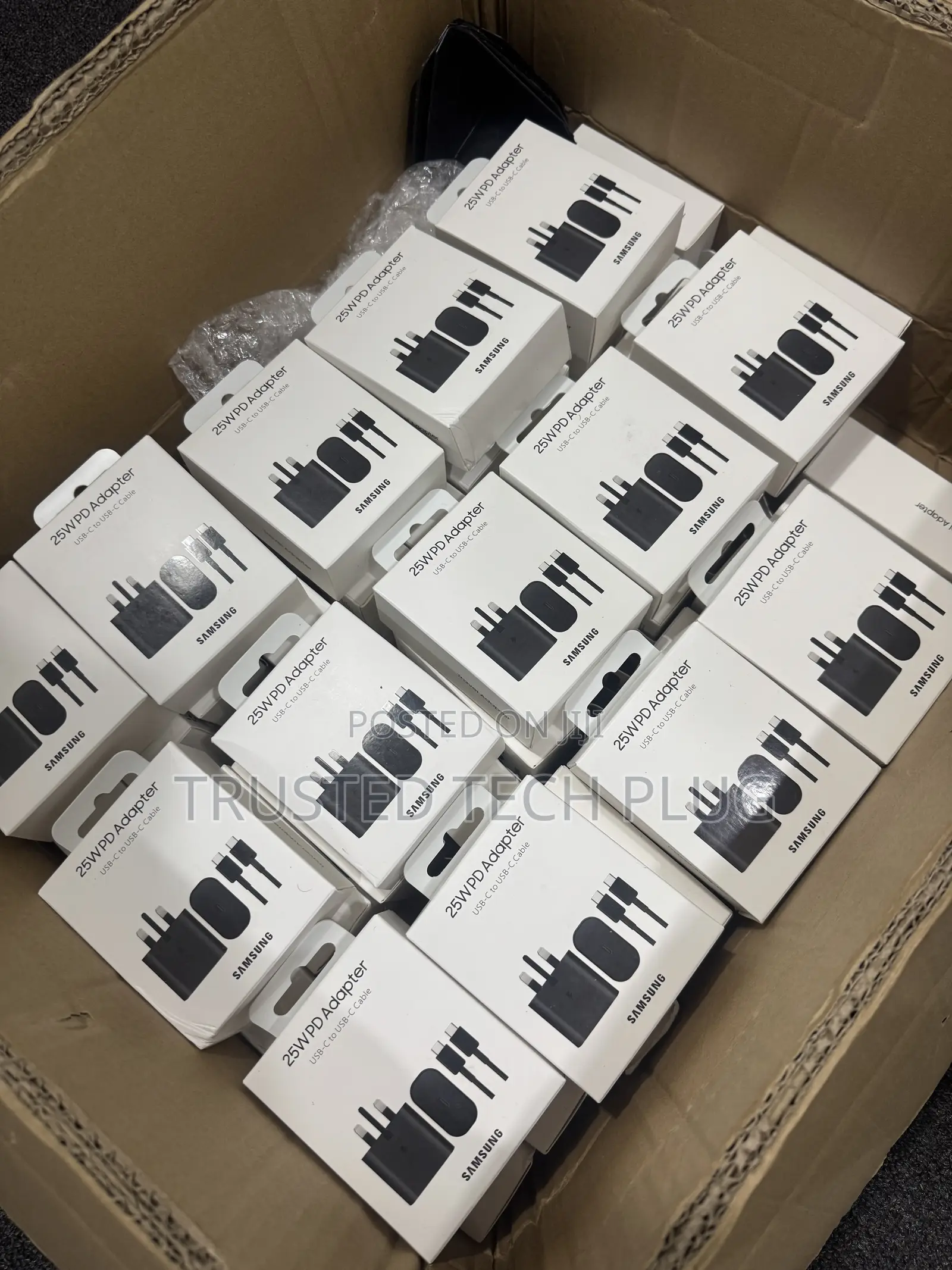 Original Samsung 25w Pd Type C to C Charger From America in Stock