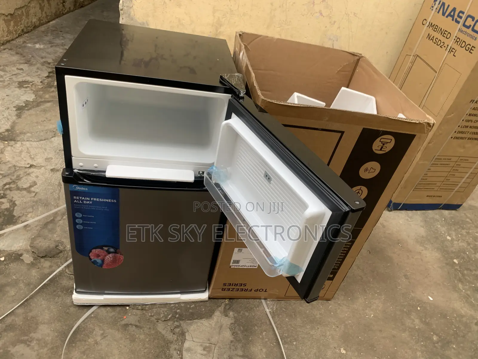 Midea 87L Double Door Refrigerator