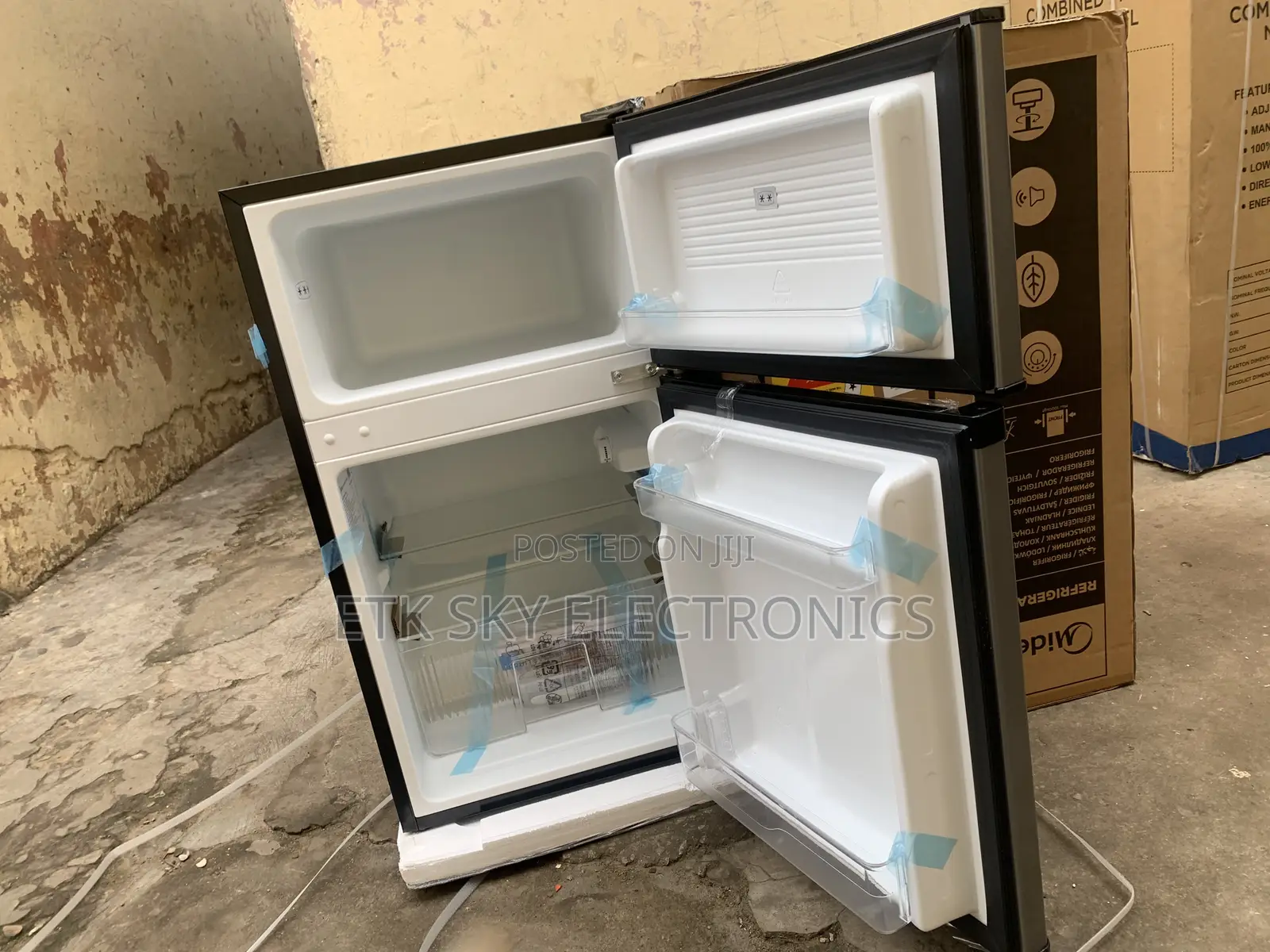 Midea 87L Double Door Refrigerator