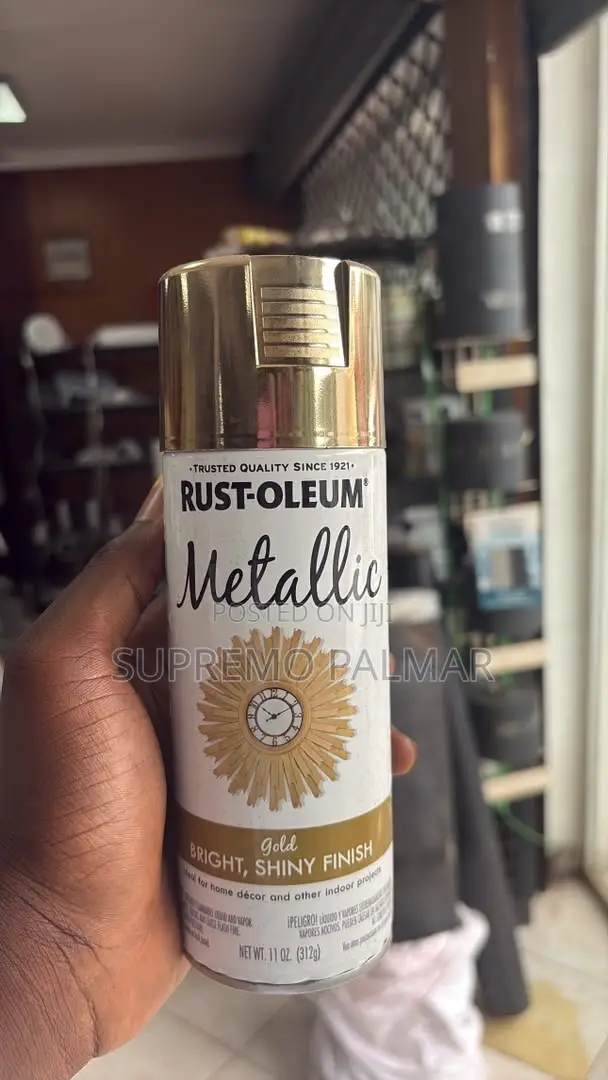 Metallic Gold Spray Paint - Brilliant Decorative Metallic Finish