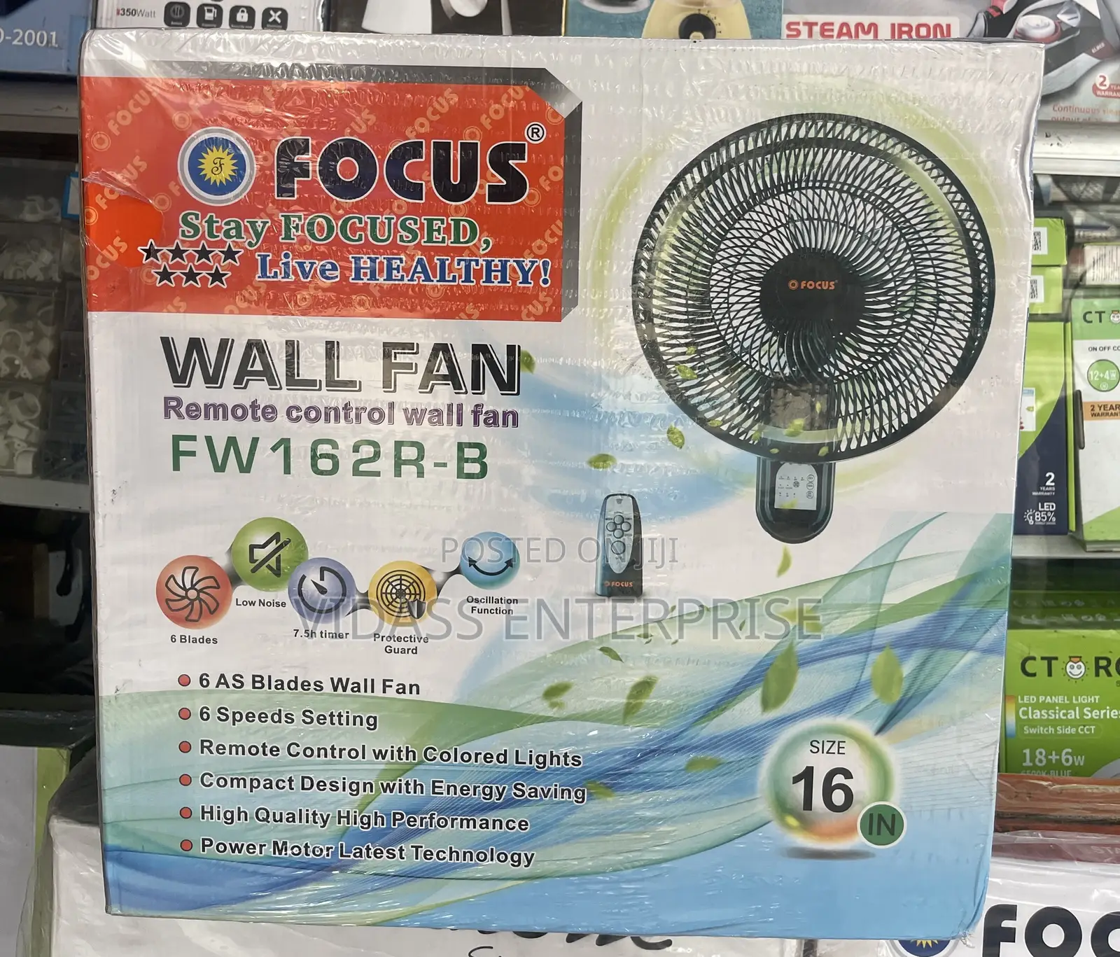 Focus 16”wall Fan With Remote Control
