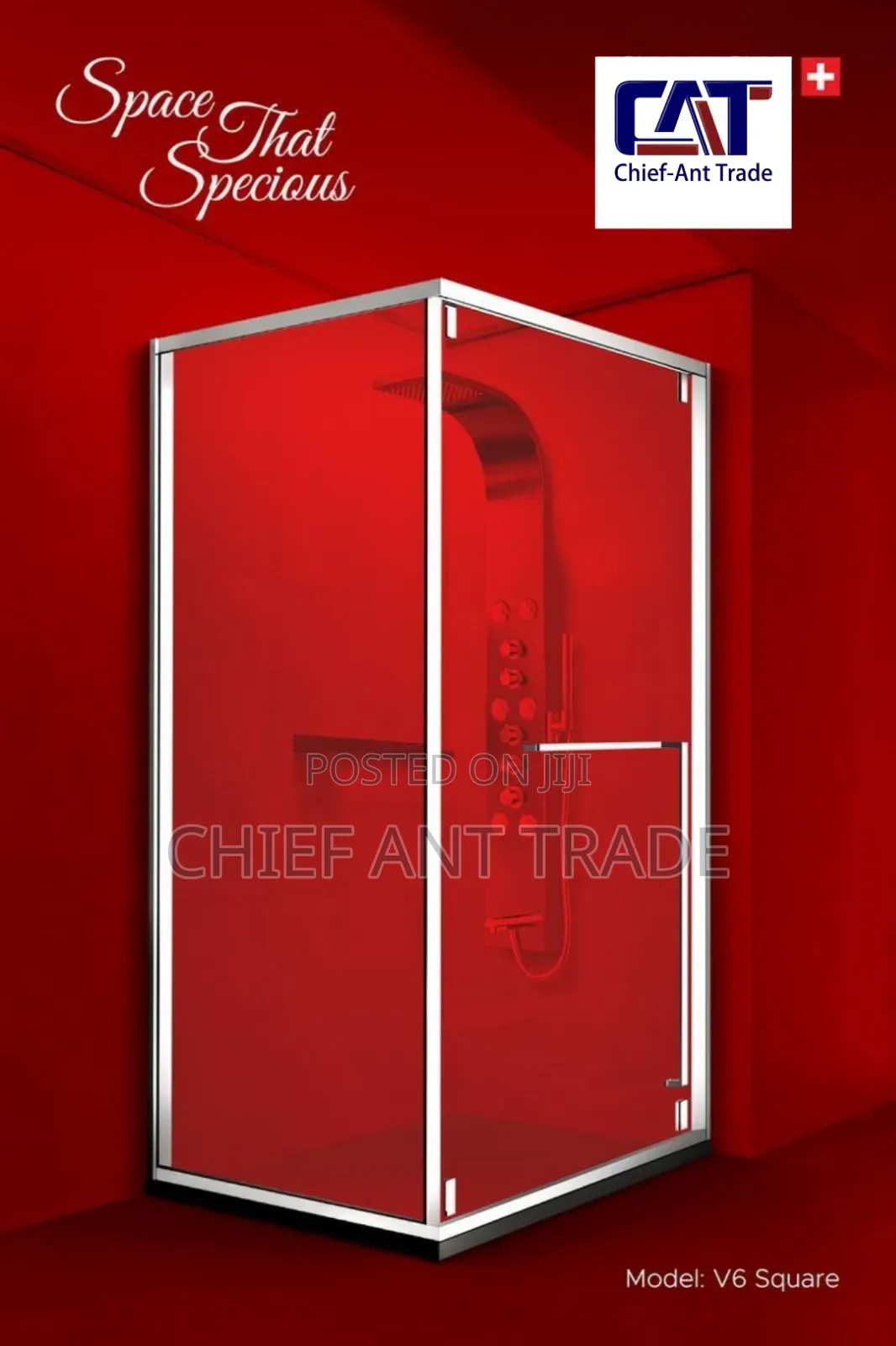 Big Shower Cubicle 120cm X 90cm. Shower Room
