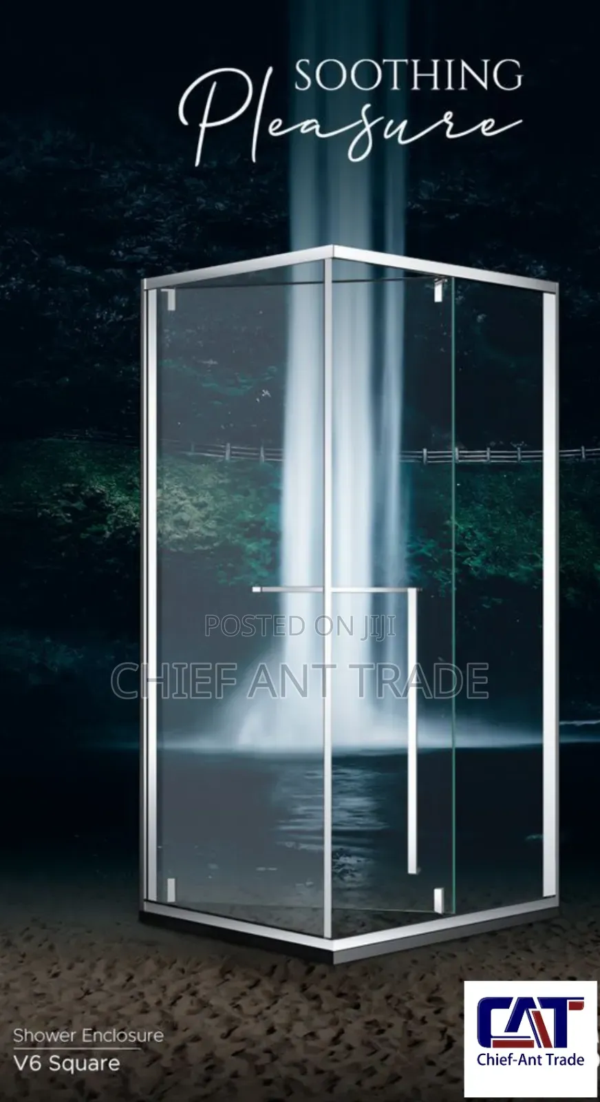 Big Shower Cubicle 120cm X 90cm. Shower Room