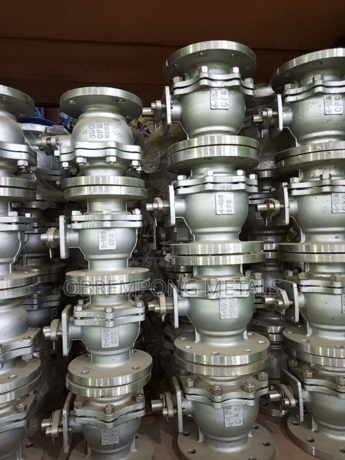 4" Stainless Ball Valve 150lbs Cf8
