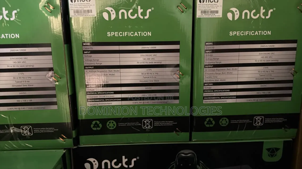 NCTS 2000va/1200w Ups