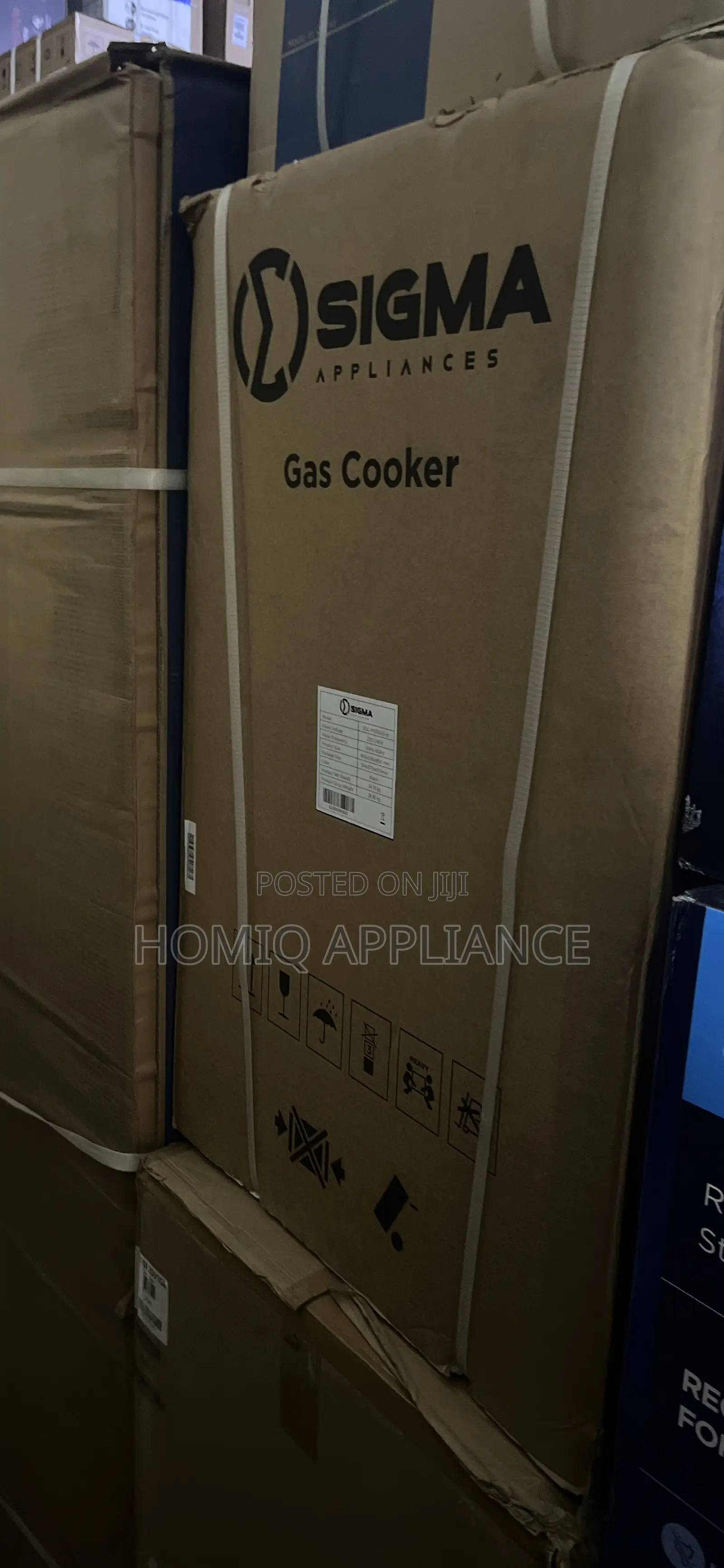 Promo Sigma 4 Burner 50x50cm Gas Cooker Black