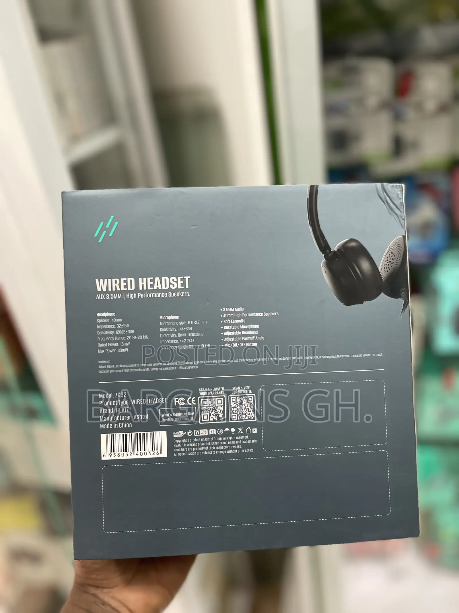 Heatz Voice Desk 40 Headset With Mic