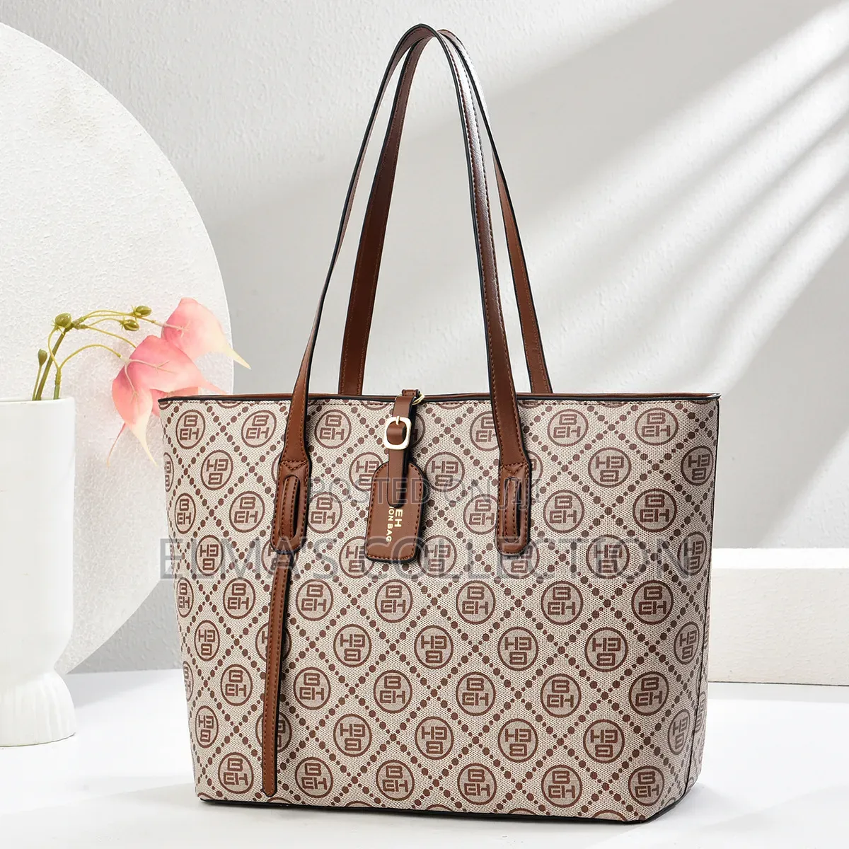Elegant Brown Leather Tote Bags