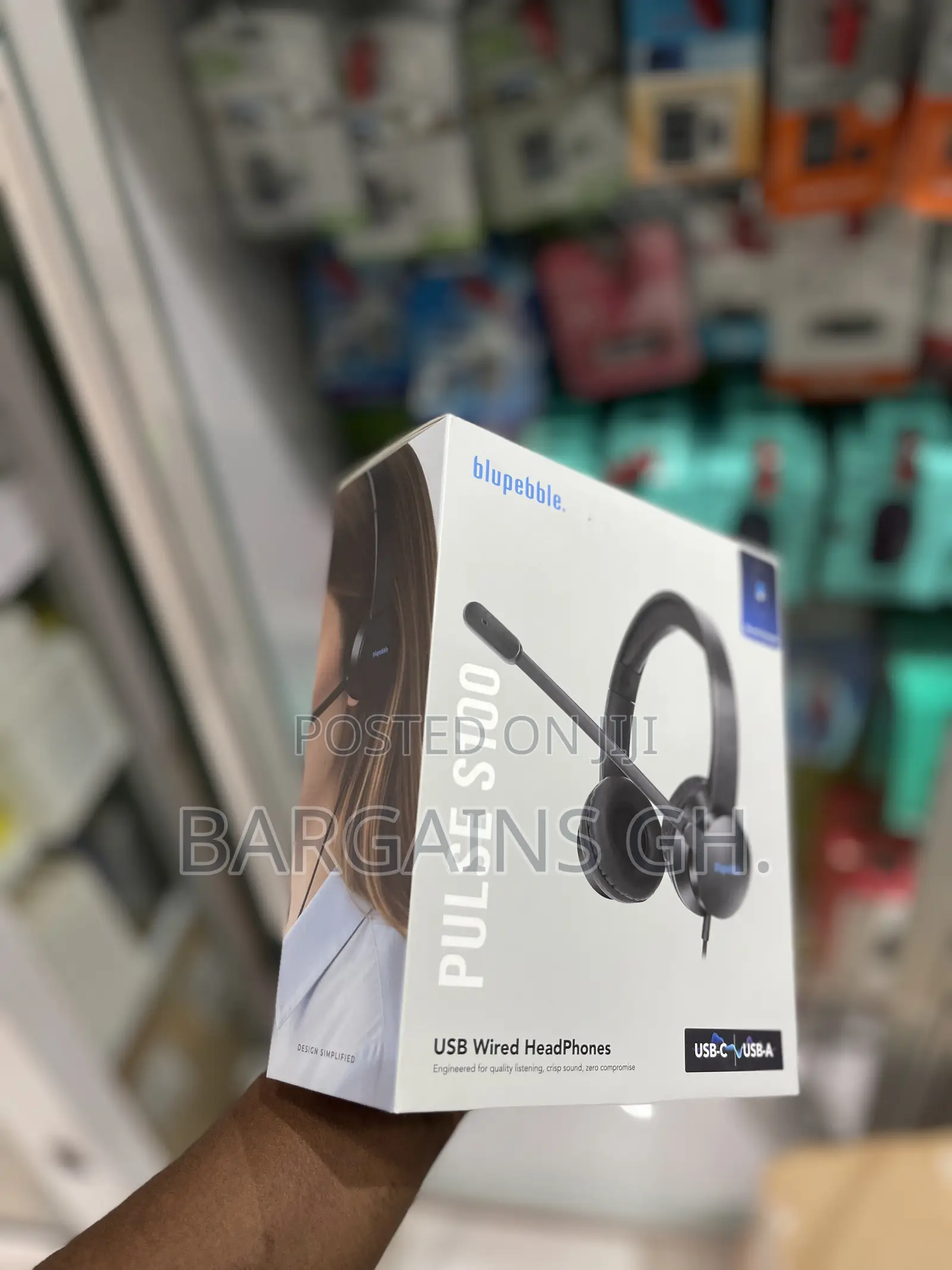 Blupebble Pulse S100 Wired USB-C and USB-A Headset