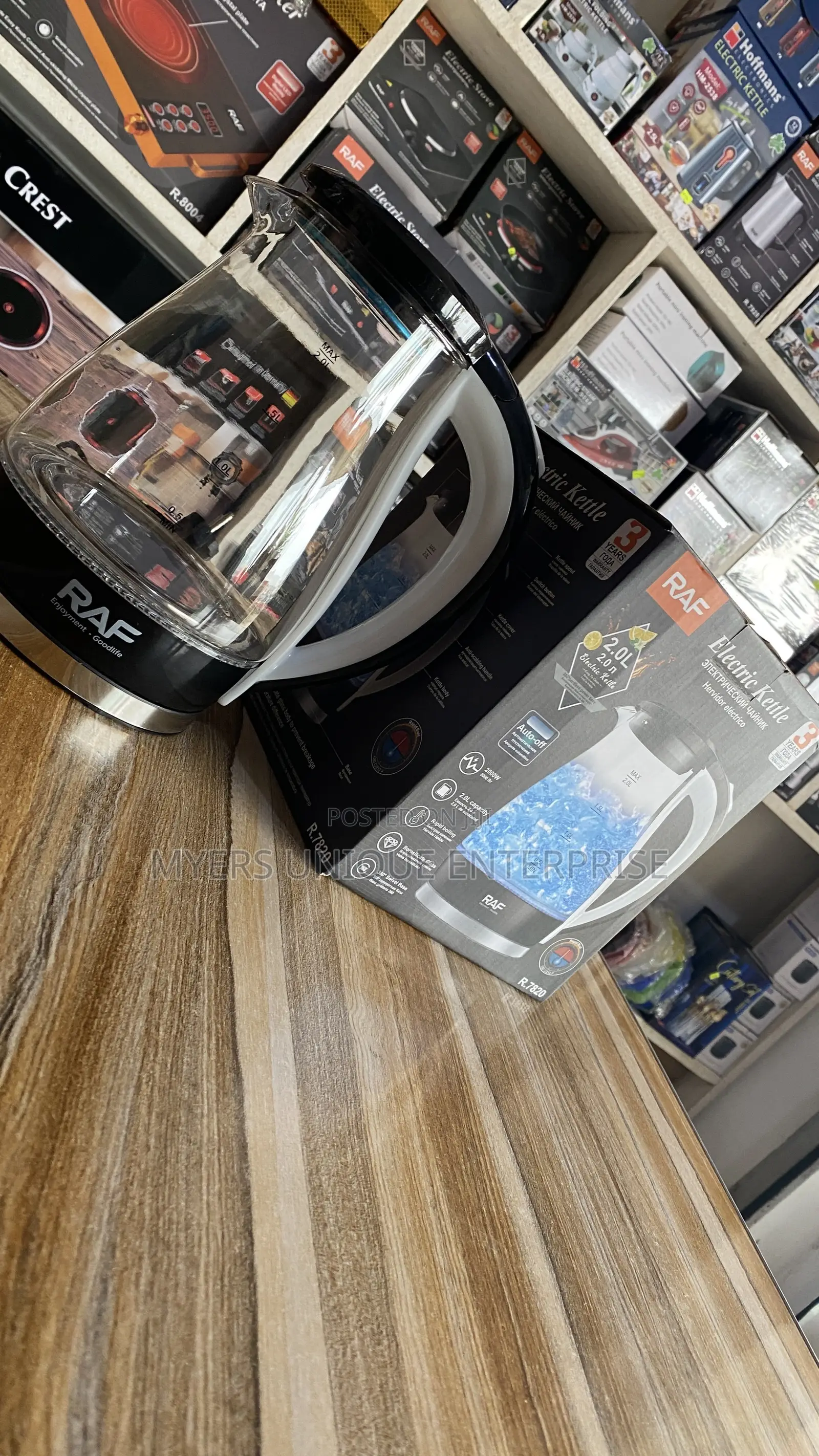Rapid Boiling Electric Kettle-Raf(glass)