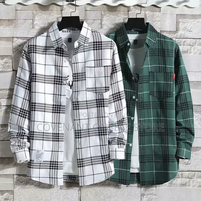 Men’s 2 - Piece Long Sleeve Plaid Shirts