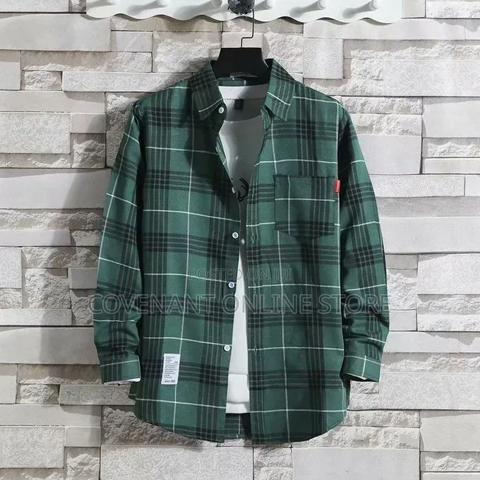 Men’s 2 - Piece Long Sleeve Plaid Shirts