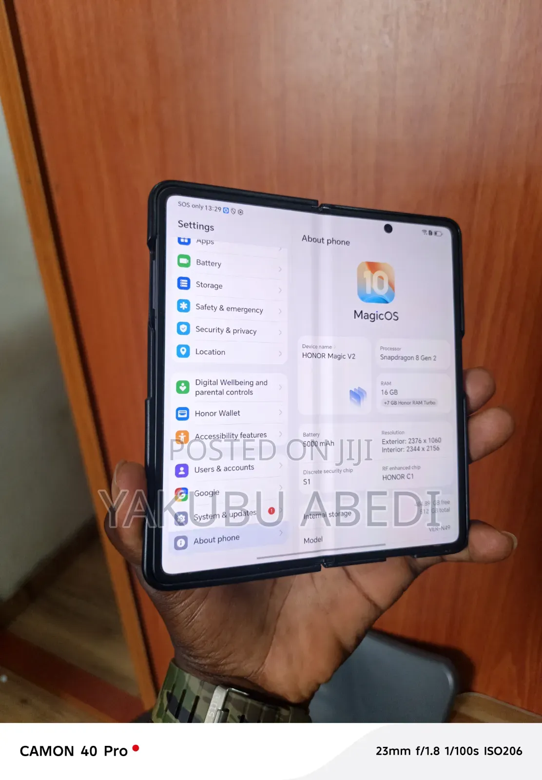 Honor Magic V2 512 GB Black