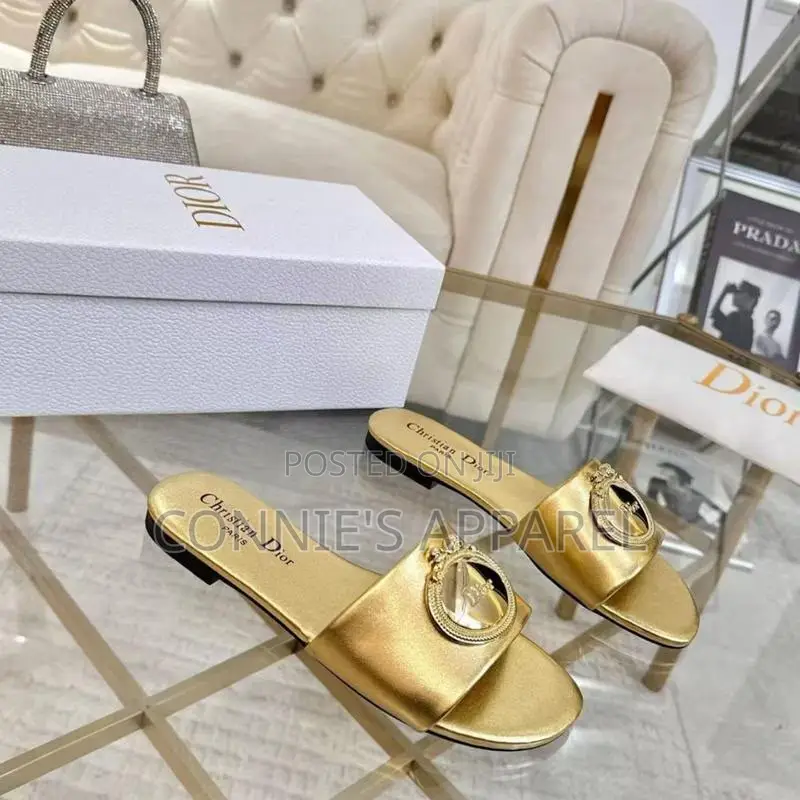 Christian Dior High Grade Ladies Flat Slippers