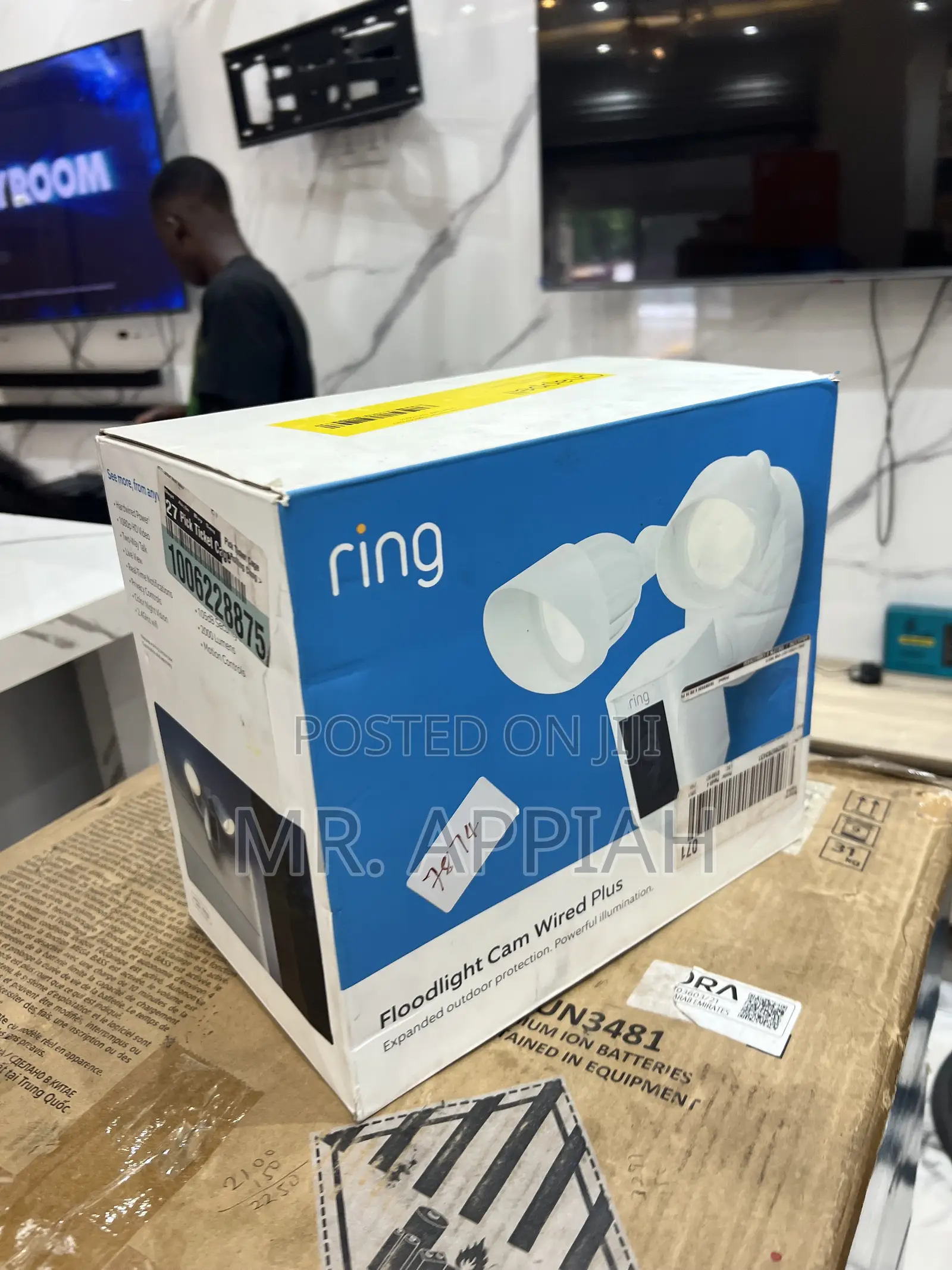 Order Affordable Ring Floodlight Smart Cam Wired Plus(White).