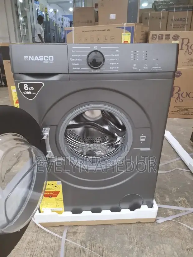 Best Elegant Nasco 8kg Front Load Washing Machine-Nasfl-J8kg-S