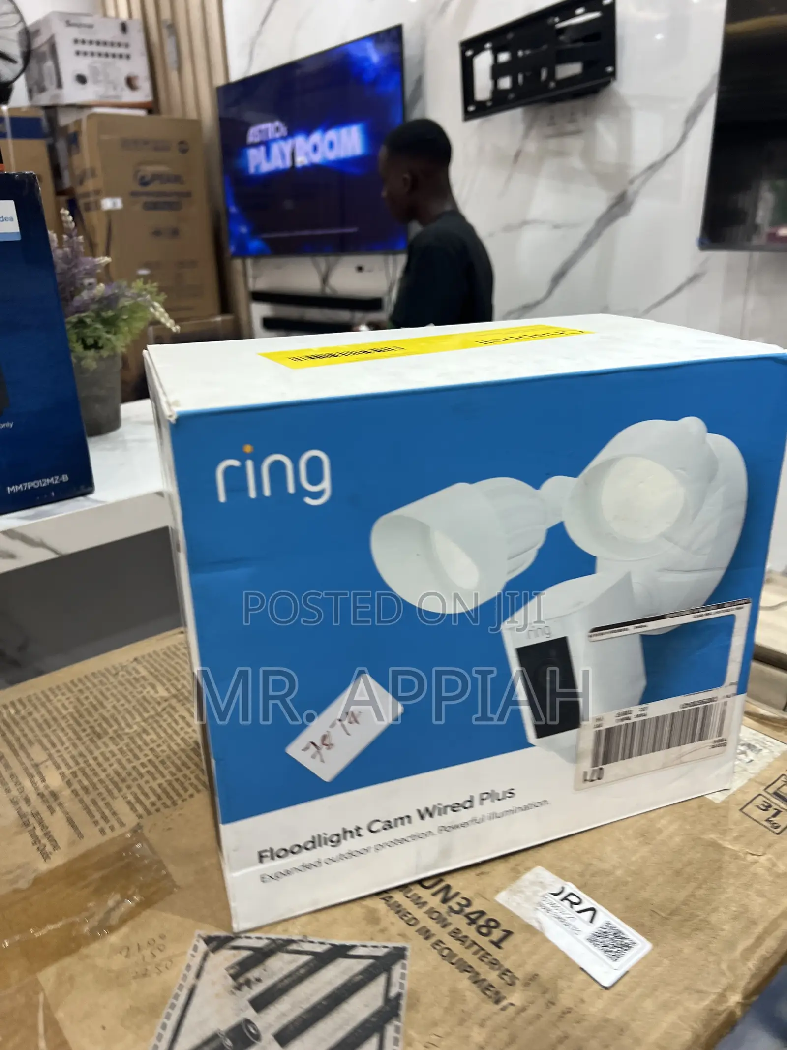 Get Ring Floodlight Smart Cam Wired Plus(2025 Model)White 