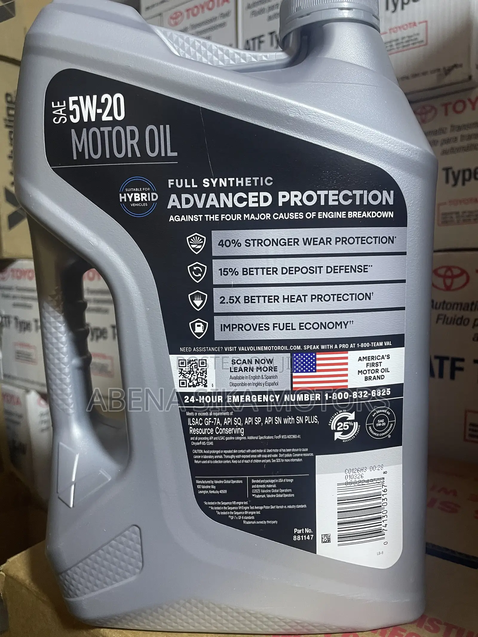 Valvoline Full Synthetic Advanced Protection 5w-20