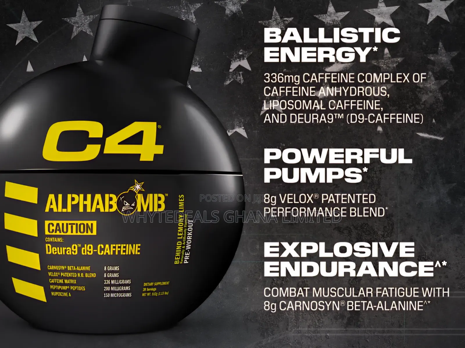C4 Alpha Bomb Pre-Workout for Powerful Pump| Insane Strength| Recovery