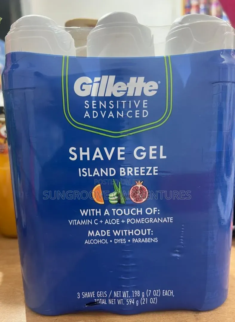 Gillette Sensitive Advanced Shaving Gel 1*3