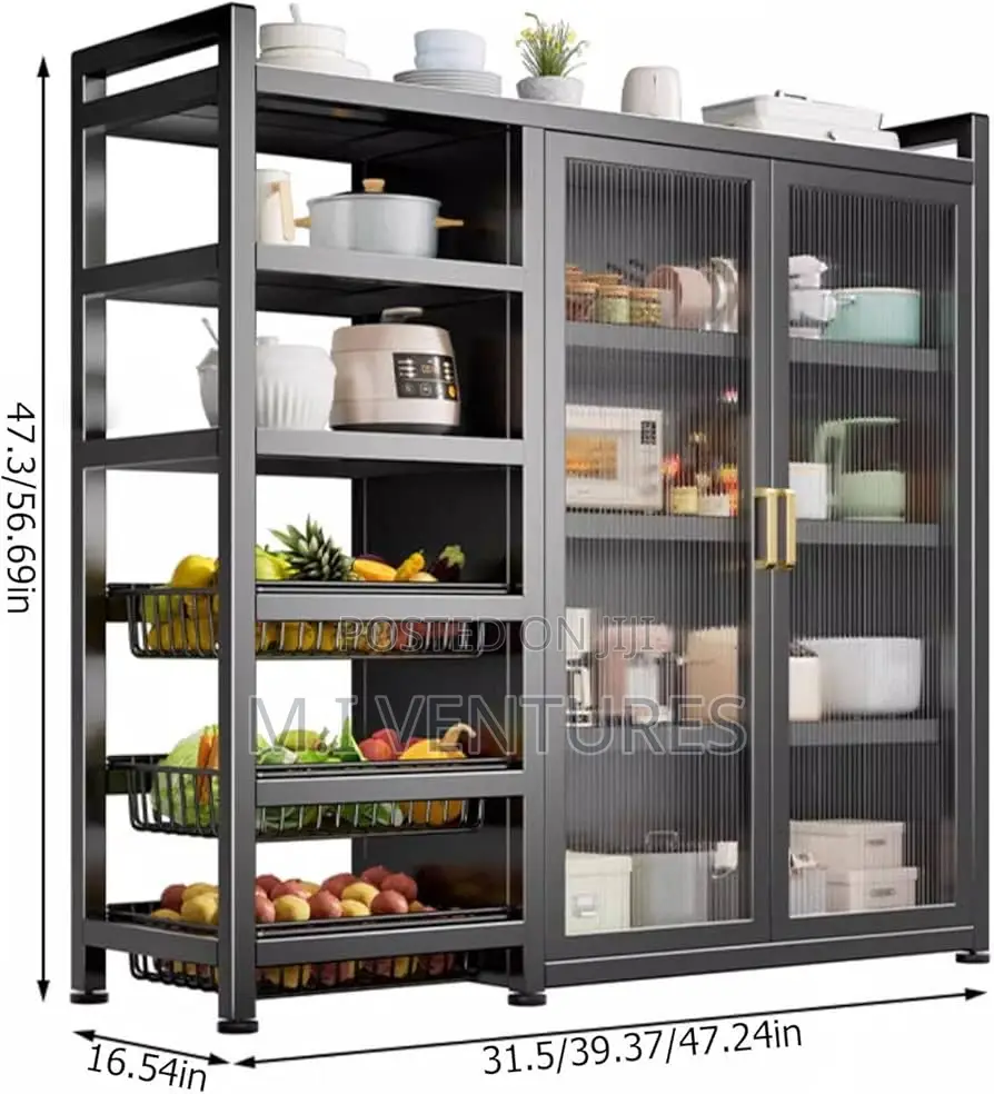 Modern Multi-Purpose Kitchen Pantry Storage Cabinet